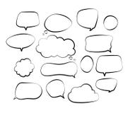 Kontur mowy b?ble Doodle mowy balonu nakre?lenia skrobaniny b?bla rozmowy chmury komiczki linii r?ka rysuj? retro krzycze? ilustracja wektor Kontur mowy b?ble Doodle mowy balonu nakre?lenia skrobaniny b?bla rozmowy chmury komiczki linii r?ka rysuj? retro krzycze? ilustracja wektor