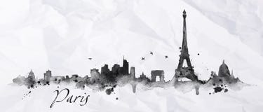 Konturfärgpulver Paris royaltyfri illustrationer Konturfärgpulver Paris royaltyfri illustrationer