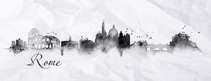 Konturfärgpulver Rome vektor illustrationer Konturfärgpulver Rome vektor illustrationer