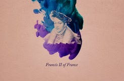 Konung Francis II av Frankrike vektor illustrationer Konung Francis II av Frankrike vektor illustrationer