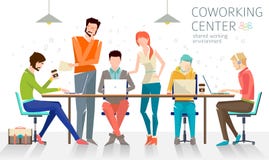 Konzept der coworking Mitte