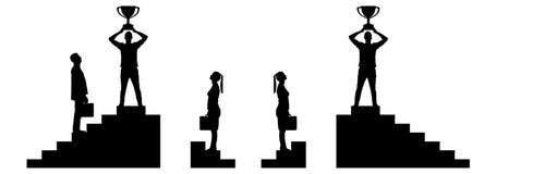 Konzept der Geschlechtsungleichheit und -unterscheidung stock abbildung Konzept der Geschlechtsungleichheit und -unterscheidung stock abbildung