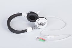 Kopfhörer für das Hören Musik stockfotos Kopfhörer für das Hören Musik stockfotos
