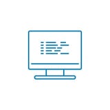 Kopplat på linjärt symbolsbegrepp för bildskärm Kopplat på bildskärmlinjen vektortecken, symbol, illustration stock illustrationer Kopplat på linjärt symbolsbegrepp för bildskärm Kopplat på bildskärmlinjen vektortecken, symbol, illustration stock illustrationer