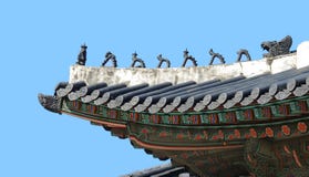 Koreańczyka tradycyjny Dach obrazy royalty free Koreańczyka tradycyjny Dach obrazy royalty free