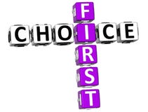 korsord för 3D First Choice stock illustrationer korsord för 3D First Choice stock illustrationer