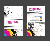 Kort för Cmyk printingaffär stock illustrationer Kort för Cmyk printingaffär stock illustrationer