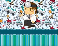 korttecknad filmdoktor royaltyfri illustrationer korttecknad filmdoktor royaltyfri illustrationer