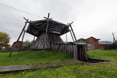 Koryak半地下住宅bystrinsky民族志学博物馆编辑类照片 图片包括有bystrinsky民族志学博物馆 Koryak半地下住宅
