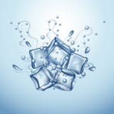 Kostka lodu szablony ilustracja wektor Kostka lodu szablony ilustracja wektor