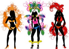 Kostuums 2 van Carnaval royalty-vrije illustratie Kostuums 2 van Carnaval royalty-vrije illustratie