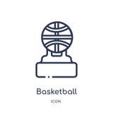 koszykówka mistrza ikona od sportów i turniejowej kontur kolekcji Cienka kreskowa koszykówka mistrza ikona odizolowywająca na bie ilustracji koszykówka mistrza ikona od sportów i turniejowej kontur kolekcji Cienka kreskowa koszykówka mistrza ikona odizolowywająca na bie ilustracji
