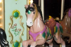 Koń na dziecka carousel obrazy stock Koń na dziecka carousel obrazy stock