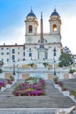 kościelnego dei Italy monti Rome hiszpańscy kroki nakrywają trinit obrazy royalty free kościelnego dei Italy monti Rome hiszpańscy kroki nakrywają trinit obrazy royalty free
