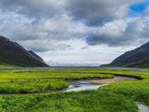 Krajobraz i widok fjord w północnym Iceland fotografia stock Krajobraz i widok fjord w północnym Iceland fotografia stock