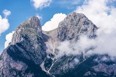 Krajobraz Pedraforca w Catalonia, Hiszpania obraz royalty free Krajobraz Pedraforca w Catalonia, Hiszpania obraz royalty free