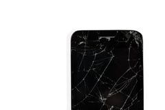 Krakingowy ekran smartphone wisząca ozdoba obrazy royalty free Krakingowy ekran smartphone wisząca ozdoba obrazy royalty free