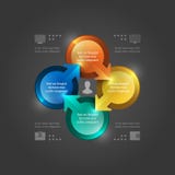 Kreative Vektor Infographics-Schablone. 3D kreist Diagramm ein. Illustrations-Design des Vektor-EPS10 lizenzfreie abbildung Kreative Vektor Infographics-Schablone. 3D kreist Diagramm ein. Illustrations-Design des Vektor-EPS10 lizenzfreie abbildung