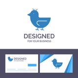 Kreative Visitenkarte- und Logoschablone Ente, Gans, Schwan, Frühlings-Vektor-Illustration lizenzfreie abbildung Kreative Visitenkarte- und Logoschablone Ente, Gans, Schwan, Frühlings-Vektor-Illustration lizenzfreie abbildung