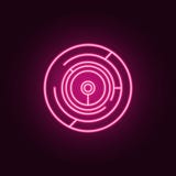 Kreislabyrinthkomplexitätsikone Elemente von künstlichem in den Neonartikonen Einfache Ikone für Website, Webdesign, mobiler App, vektor abbildung Kreislabyrinthkomplexitätsikone Elemente von künstlichem in den Neonartikonen Einfache Ikone für Website, Webdesign, mobiler App, vektor abbildung