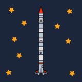 Kreskowego płaskiego koloru ikony wektorowi elementy kosmicznego programa wieloetapowa rakieta Kreskówka stylu rakieta, astronaut royalty ilustracja Kreskowego płaskiego koloru ikony wektorowi elementy kosmicznego programa wieloetapowa rakieta Kreskówka stylu rakieta, astronaut royalty ilustracja