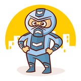 Kreskówka bohatera chłopiec charakteru majcher ilustracji Kreskówka bohatera chłopiec charakteru majcher ilustracji