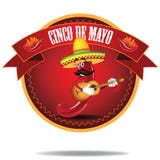Kreskówki Jalapeno Cinco De Mayo ikona ilustracji Kreskówki Jalapeno Cinco De Mayo ikona ilustracji