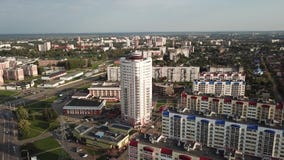 Kreuzungen von Straßen Pravda und Smolenskaya Stadt Vitebsk stock video footage Kreuzungen von Straßen Pravda und Smolenskaya Stadt Vitebsk stock video footage