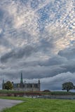 Kronborgkasteel bij Zonsopgang stock foto's Kronborgkasteel bij Zonsopgang stock foto's