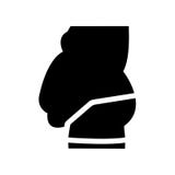 kropp som drar skam över symbolen Moderiktig kropp som drar skam över logobegrepp på vit bac stock illustrationer kropp som drar skam över symbolen Moderiktig kropp som drar skam över logobegrepp på vit bac stock illustrationer