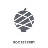 Kruisbespictogram van Fruit en groenteninzameling stock illustratie Kruisbespictogram van Fruit en groenteninzameling stock illustratie