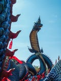 Królewiątko Nagas, Wata Roi Phra Phutthabat Phu Manorom, Tajlandia zdjęcie stock Królewiątko Nagas, Wata Roi Phra Phutthabat Phu Manorom, Tajlandia zdjęcie stock