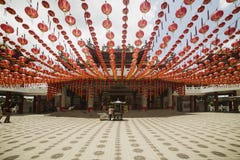 KUALA LUMPUR MALAYSIA - MARS 15 2014 Thean Hou tempel i Kuala Lumpur Malaysia arkivbilder KUALA LUMPUR MALAYSIA - MARS 15 2014 Thean Hou tempel i Kuala Lumpur Malaysia arkivbilder