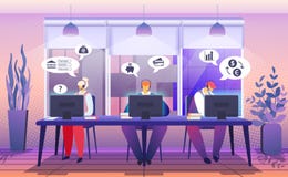 Kundsupporttj?nst Konsulent Hotline Chat royaltyfri illustrationer Kundsupporttj?nst Konsulent Hotline Chat royaltyfri illustrationer