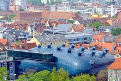 Kunsthaus στην πόλη του Γκραζ, Αυστρία στοκ εικόνα Kunsthaus στην πόλη του Γκραζ, Αυστρία στοκ εικόνα