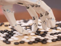 Kunstmatige intelligentie het Spelen gaat stock foto Kunstmatige intelligentie het Spelen gaat stock foto