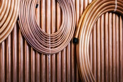 Kupferrohre und Rohre für Bau und Installationsarbeiten stockbilder Kupferrohre und Rohre für Bau und Installationsarbeiten stockbilder