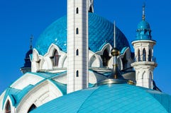 Kupolen av moskén av Kul-Sharif i Kazan kremlin royaltyfria foton Kupolen av moskén av Kul-Sharif i Kazan kremlin royaltyfria foton