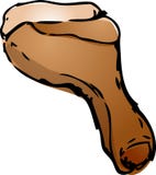 Kurczaka pieczony drumstick ilustracji Kurczaka pieczony drumstick ilustracji