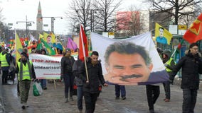 Kurda protest przeciw Tureckiej agresi zbiory Kurda protest przeciw Tureckiej agresi zbiory