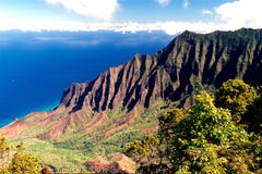Kust van Kauai, Hawaï stock afbeelding Kust van Kauai, Hawaï stock afbeelding