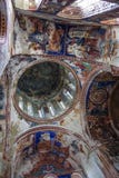 Kutaisi, Geórgia - agosto 25,2015: Interior e fresco em Gela fotos de stock Kutaisi, Geórgia - agosto 25,2015: Interior e fresco em Gela fotos de stock
