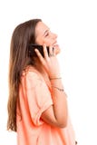 Kvinna på telefonen Royaltyfri Foto Kvinna på telefonen Royaltyfri Foto