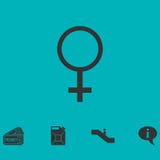 Kvinnlig symbolslägenhet vektor illustrationer Kvinnlig symbolslägenhet vektor illustrationer