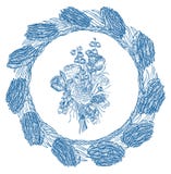 Kwiatu bukieta szablony Vecter element ilustracji Kwiatu bukieta szablony Vecter element ilustracji