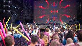 Kyiv, Ukraine - 07.09.2019: Atlas Weekend music festival outdoors, first day. Millennials are relaxin at music festival royalty free stock photo Kyiv, Ukraine - 07.09.2019: Atlas Weekend music festival outdoors, first day. Millennials are relaxin at music festival royalty free stock photo