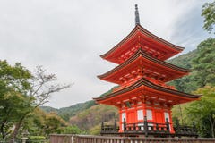 KYOTO, JAPAN - OCTOBER 09, 2015: Kiyomizu-dera Shrine Temple Alson Know As Pure Water Temple. Otowa-san Kiyomizu-dera Stock Images
