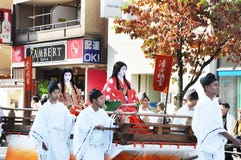 KYOTO - OCT 22: Participants at The Jidai Matsuri Stock Photography KYOTO - OCT 22: Participants at The Jidai Matsuri Stock Photography