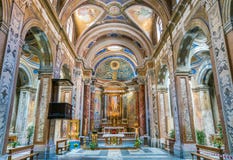 Kyrka av Santa Maria i Monticelli, i rionen Regola i Rome, Italien royaltyfri foto Kyrka av Santa Maria i Monticelli, i rionen Regola i Rome, Italien royaltyfri foto