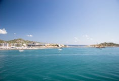 Küstezeile bei Ibiza lizenzfreie stockbilder Küstezeile bei Ibiza lizenzfreie stockbilder